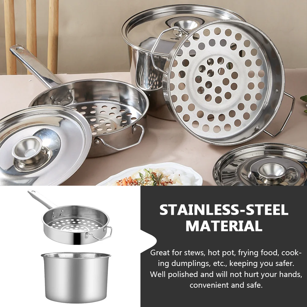 

1Set Professional Stainless Steel Strainer Ladle Multi-Function Large Colander for Hot Pot Dumplings Cooking Kitchen Accessory
