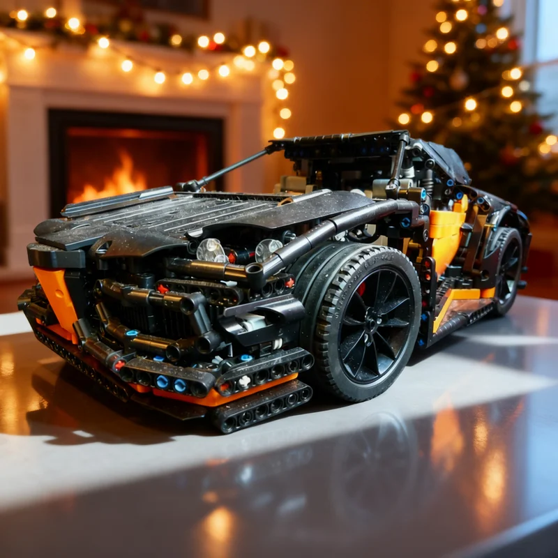 

3430 деталей MOC: Техническая модель суперкара Black Aura, конструктор, подарок, креативный коллекционный декор, премиум-класс для взрослых и детей