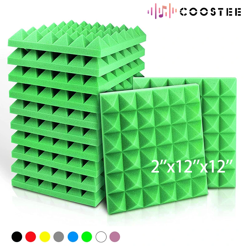 Acoustic Foam Panels 6/12/24 Pcs Studio Soundproofing Foam Wall Panels Sound Proof Foam KTV Room Sound Absorbing Material