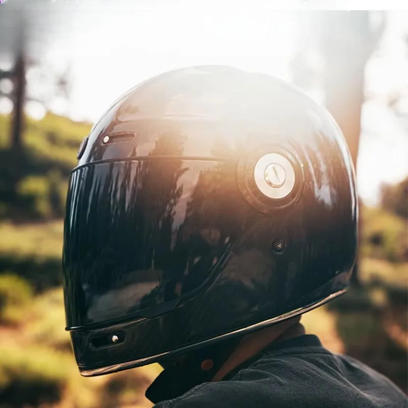TORC T135 Fiberglass Retro Motorcycle Helmet DOT ECE Full Face Capacetes Summer Men Motobike Cruise Cascos For Harley