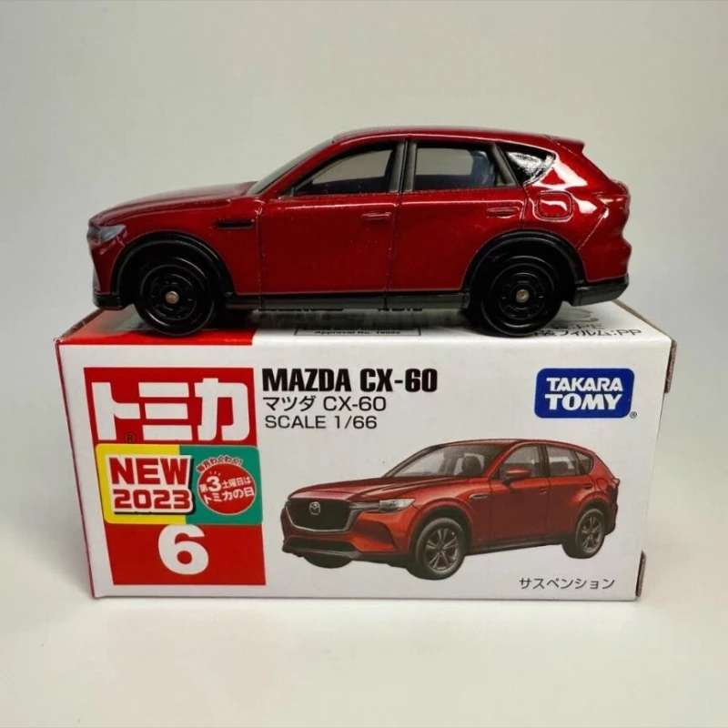 2026 Genuine In Stock Tomica Red & White Box No.6 Mazda Die-Cast Toy 7cm Car Model Toy Gift For Kids, Cx-60228158