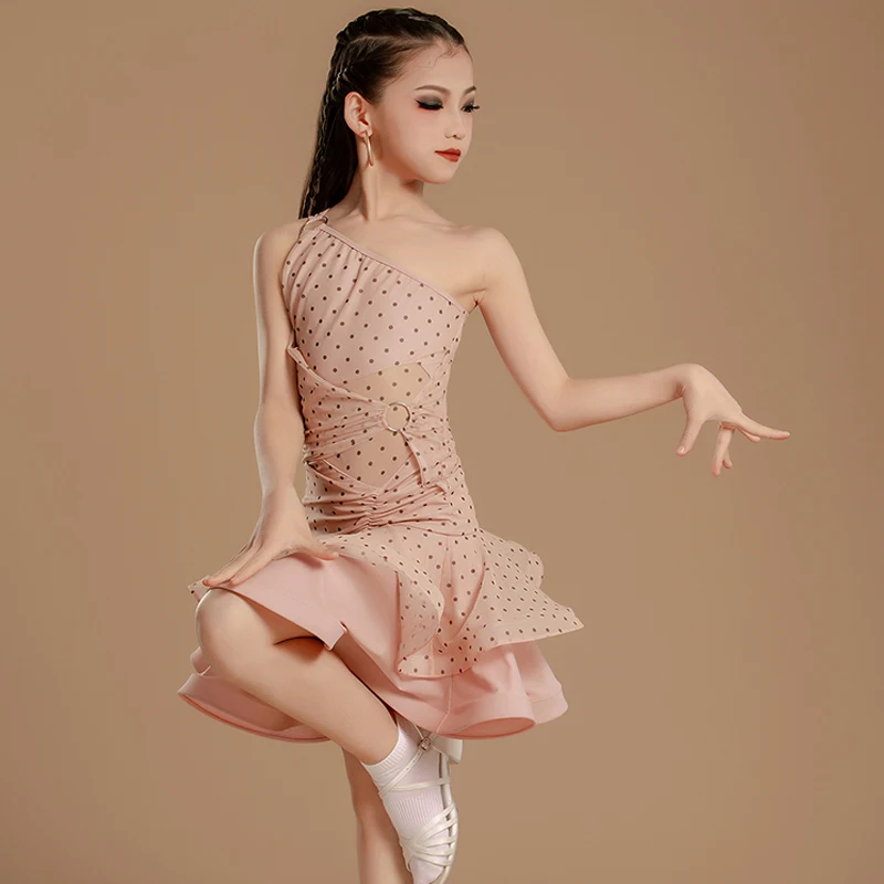 2025 Nieuwe Latin Dance Professionele Jurk Meisjes Chacha Salsa Latin Dance Party Kostuum Kids Prestaties Dansen Kleding SL 12342