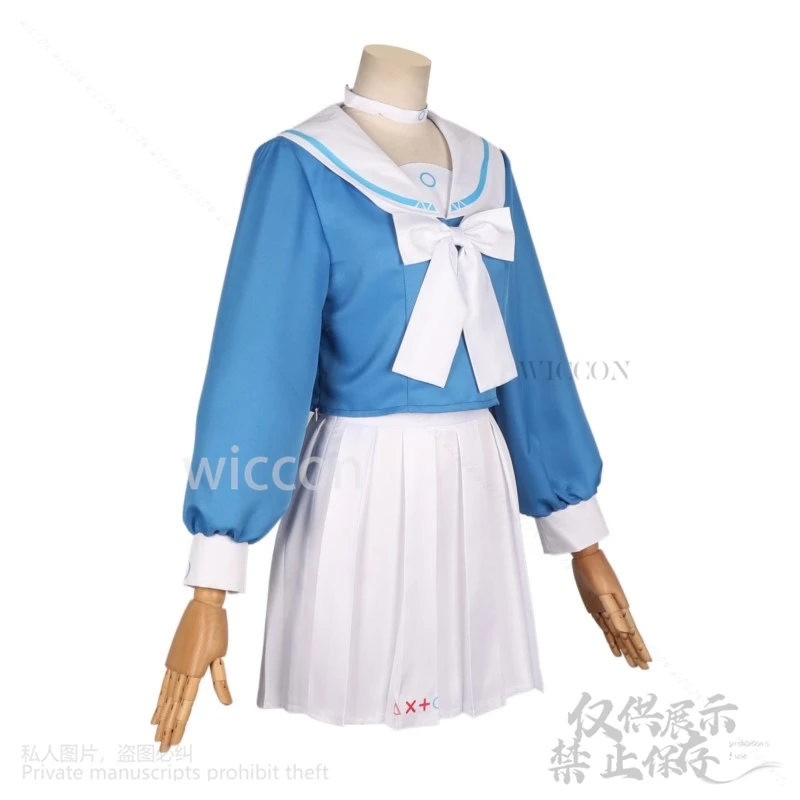 Anime Game Blue Archive Cosplay Arona Costume JK Sailor Dress Skirt Uniform Cos Wig Headwear Halloween Carnival Role Play Lolita