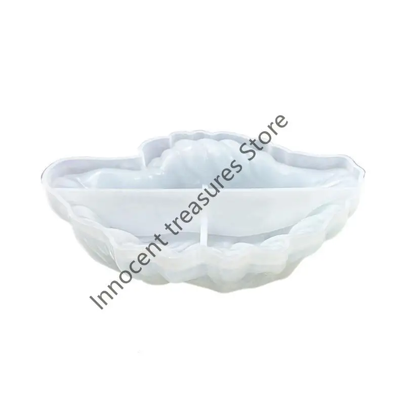 

3XUA Уникальная форма для изготовления волнистых тарелок в виде ракушки, художественная силиконовая форма для проектирования и