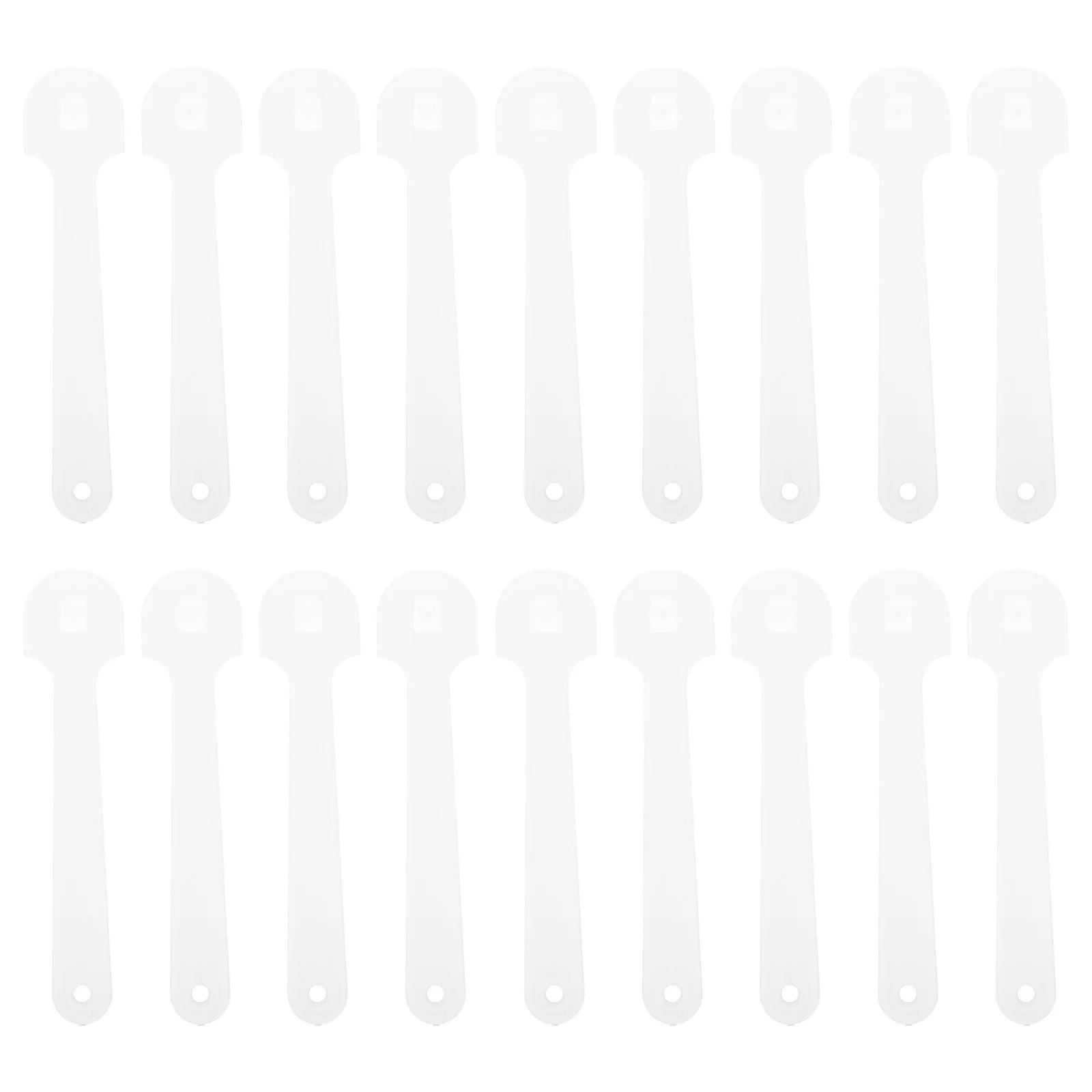 

50pcs Transparent Fan Handle Circular Plastic Sticks for Decor Accessories Craft Handles Suppliers Enhance Grip