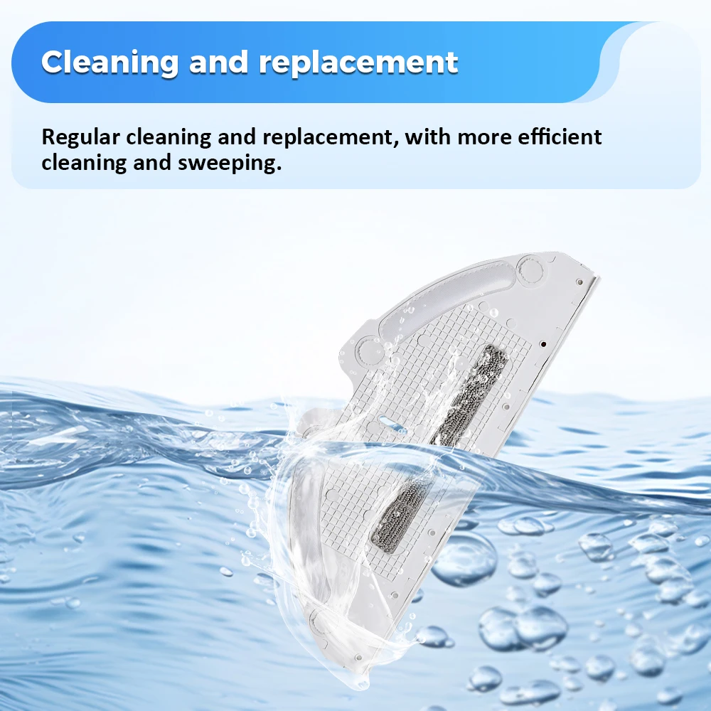 Ткань для швабры, бытовая чистая часть для Xiaomi Roborock S53 S52 S51 S54 S55 S50 S5 S6, держатель бака для пылесоса, одноразовая ткань для швабры