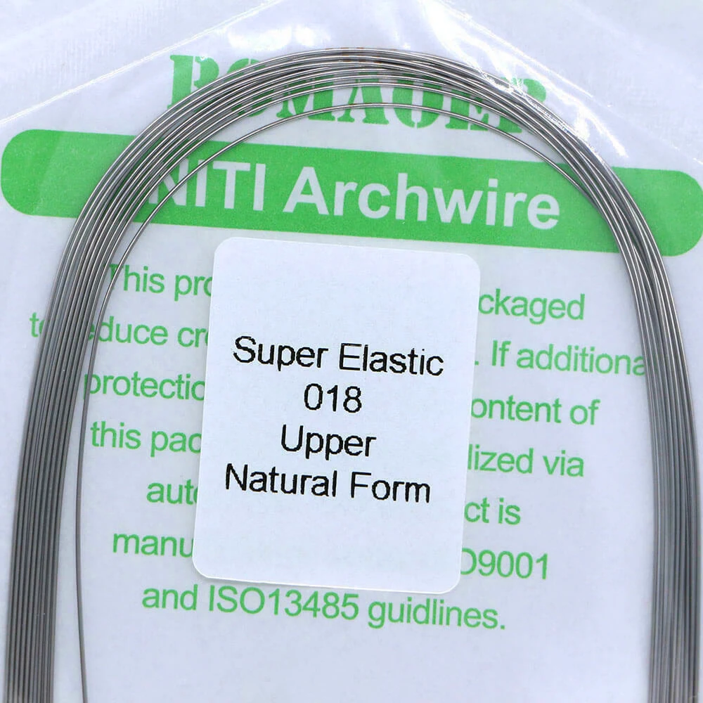 Dental Dentistry Orthodontic Arc Arches Wires Orthodontics Goods For Braces 10 Packs Round Super Elastic Niti Archwire Natural