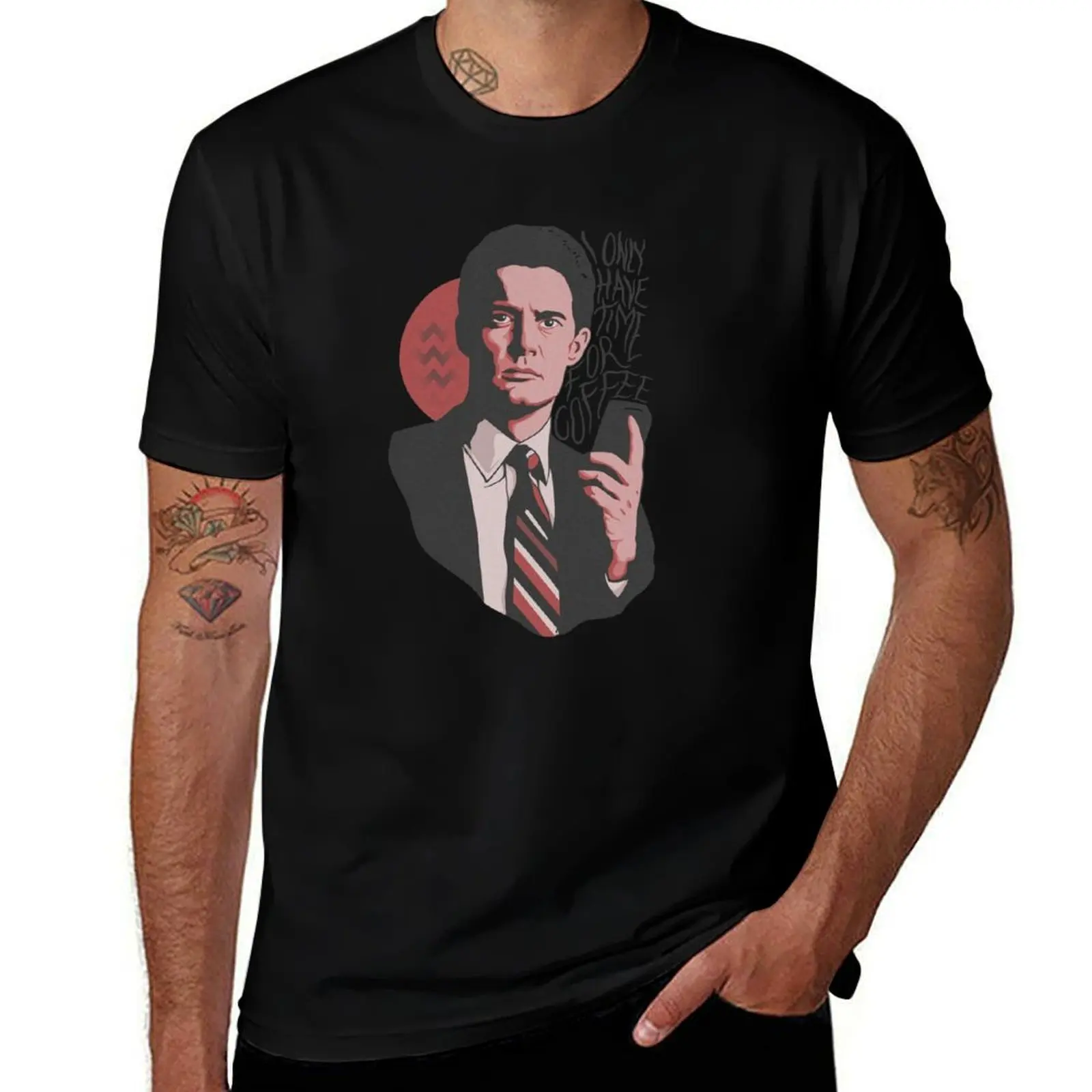 

I Only Have Time For Coffee Dale Cooper David Lynch Sustainable High Quality Super Soft Material T-Shirt