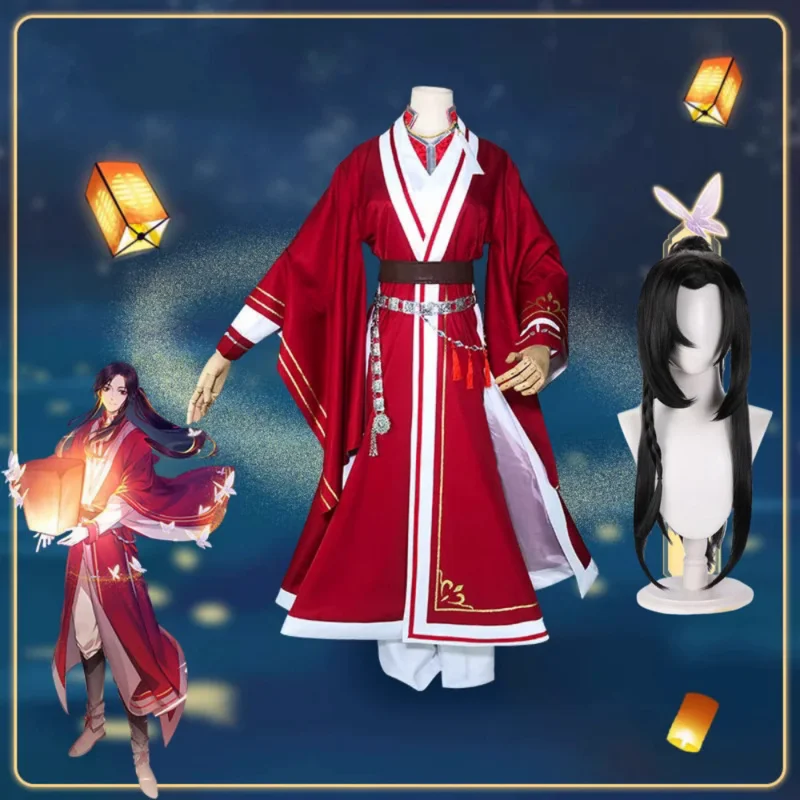 Anime Heaven Official’s Blessing Cos San Lang Hua Cheng Cosplay Costume Women Man Hua Cheng San Lang Cosplay Haloween Costumes