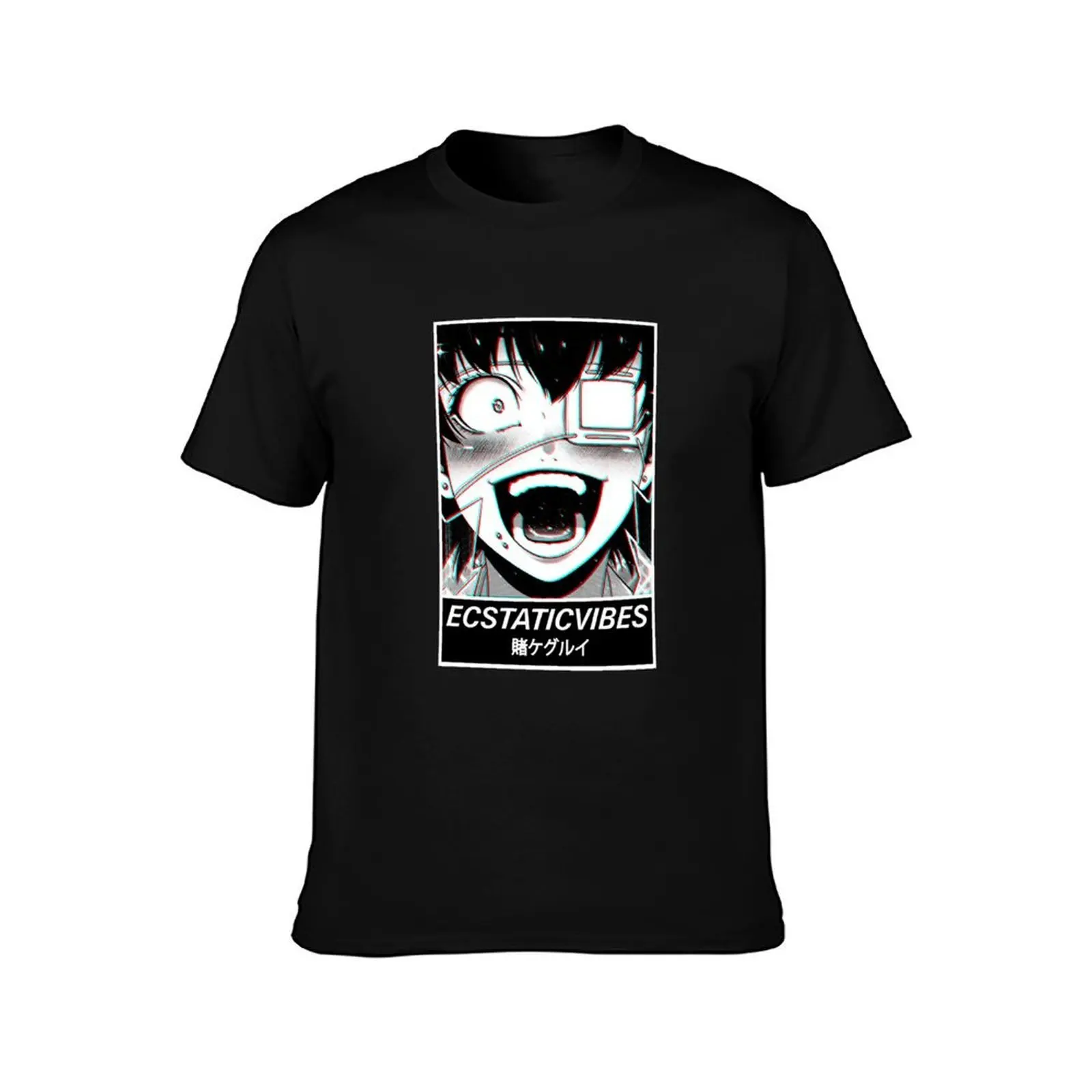 ECSTATIC VIBES - Kakegurui Modern Streetwear Aesthetic T-Shirt, Summer Casual Cotton Tee, Oversized Streetwear Tops, 100% Cotton