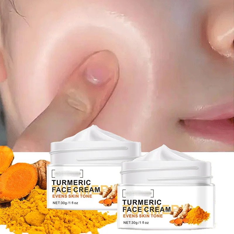 

2Box Turmeric Whitening Face Cream Wrinkle Lighten Fine Lines Makes Skin Look More Youthful Birghten Moisturize Facial Care
