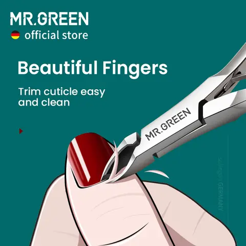 Cuticle Nippers with Travel Case MR.GREEN