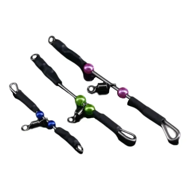 1 unidad Conector de pesca giratorio con rodamiento, enganche rápido para anzuelos temporales, para la pesca, Kolay Atma Aparati