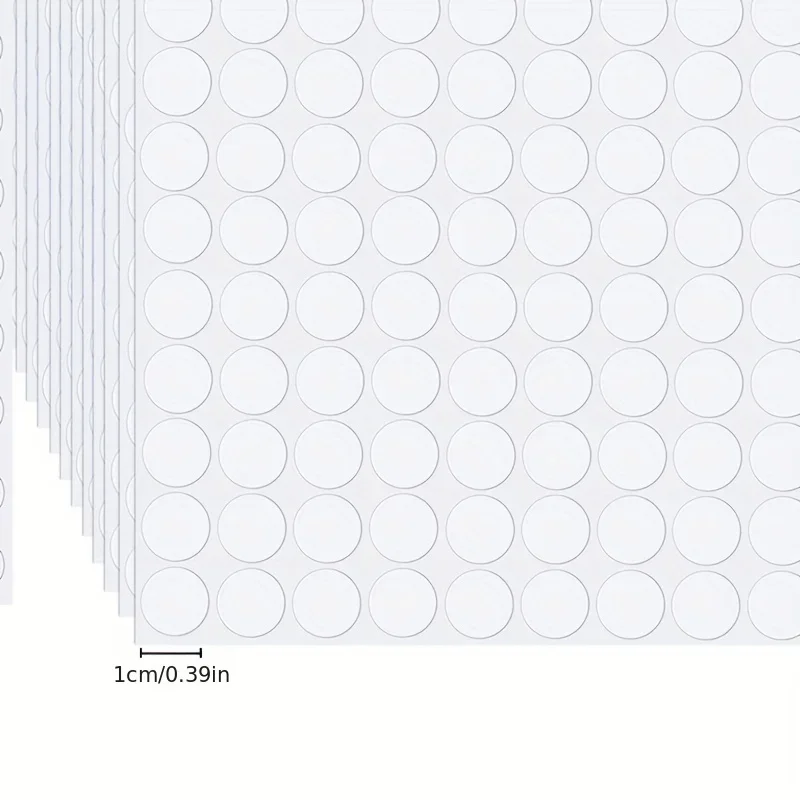200pcs Clear Dual-Sided Tape Dots, 10mm0.5
