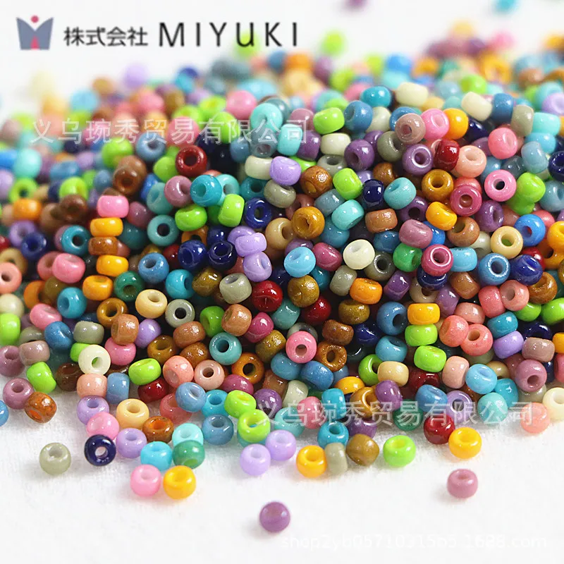 Miyuki 2mm/3mm solid color porcelain beads, rice beads, handmade DIY bead beads,  material accessories