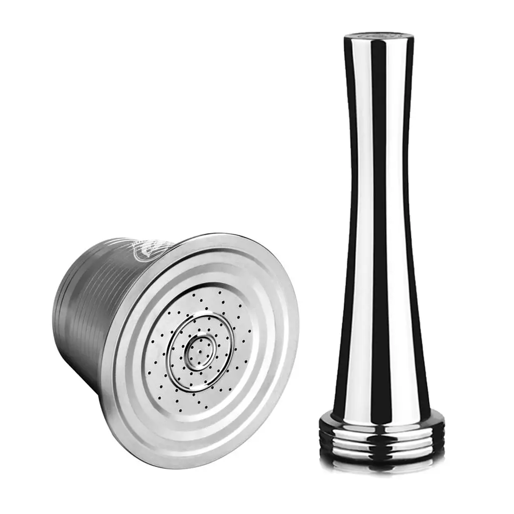 304 Stainless Steel Reusable Coffee Pod Coffee Filter Holder Capsule Coffee Machine Accessory for Nespresso Essenza