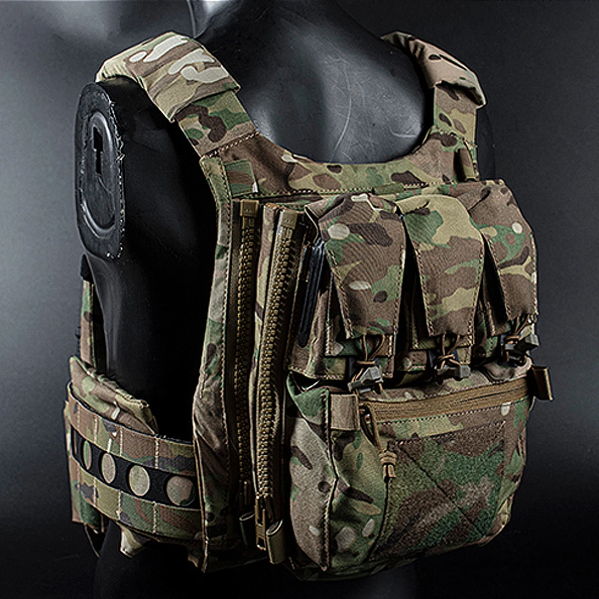 Tactical Backpack V5 PC Panel Banger Pouch Zip-on Multi-fit GP Pocket Retention Flap FCPC Plate Carrier Assault Hunting Vest