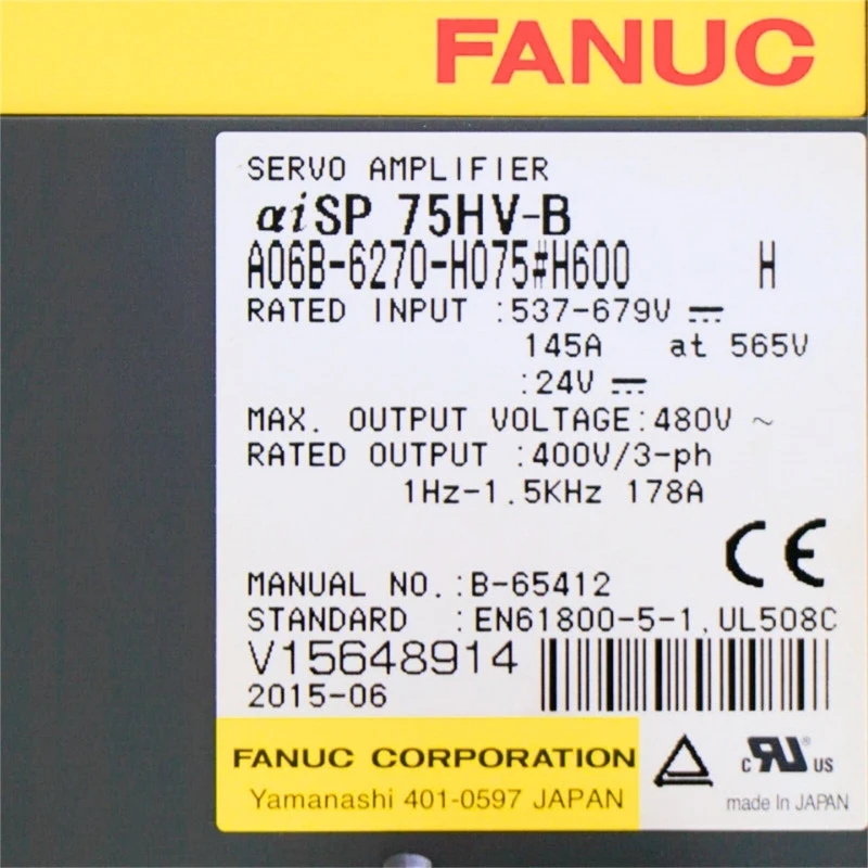 Fanuc A06B-6270-H075#H600 Servo Amplifier Tested ok Expedited Delivery