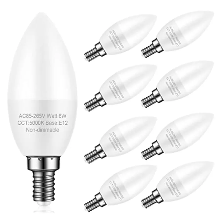 E12 Ceiling Fan Light Bulbs 60W Equivalent Pack