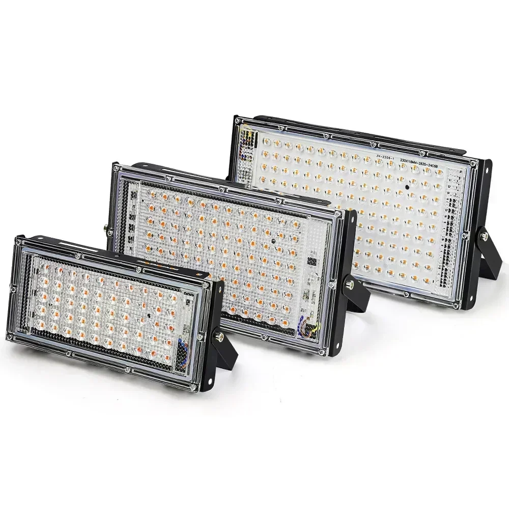 Imagem -02 - Holofote Led Impermeável ao ar Livre Lâmpada de Parede Lâmpada de Inundação Holofote Quadrado do Jardim Preto e Branco Ip65 220v 50w 100 w 150w