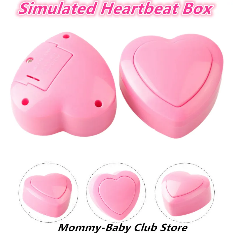 2Pcs/Lot Heartbeat Simulator For Plushies Sleep Training Heartbeat Replacement Box For Reborn Dolls Sensory Heartbeat Box Toys