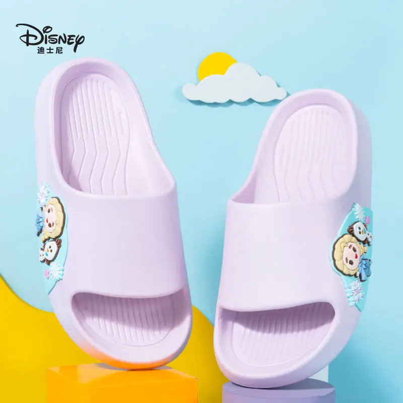 Disney New Summer frozen Spider-Man  kids Shoes Lovely Cartoon Princess Beach Home Shoes Slippers Kids Casual Shoes