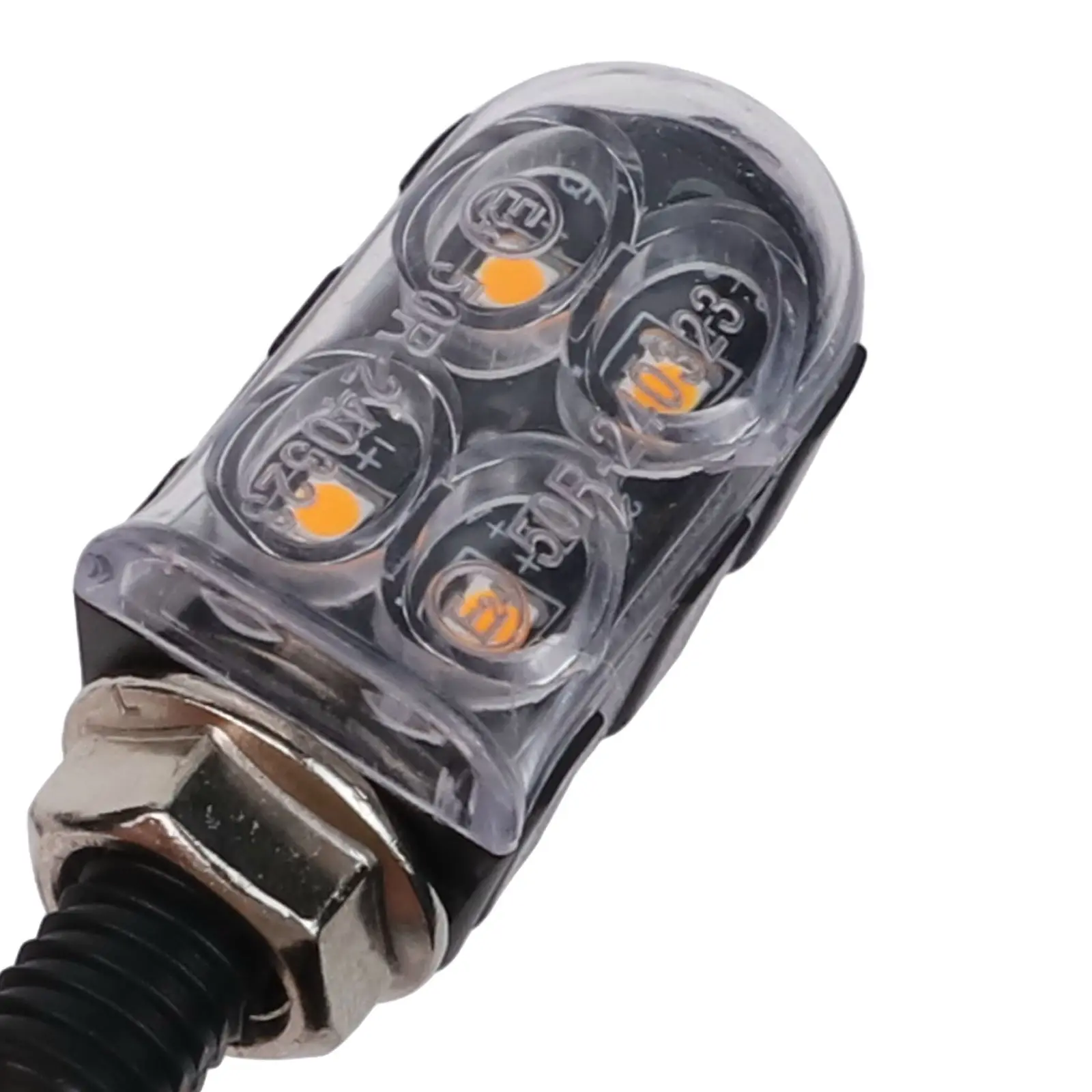 Motorcycle Safety Motorcycle Turn Signals Amber Tail Light Bright Amber Light Long-lasting Performance For Dirt Bikes