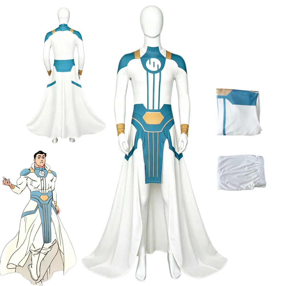

Invincible Jumpsuit Anime Cosplay Costume Viltrumites‌ High-tier Warrior Uniform Character Halloween Performance Suits for Men