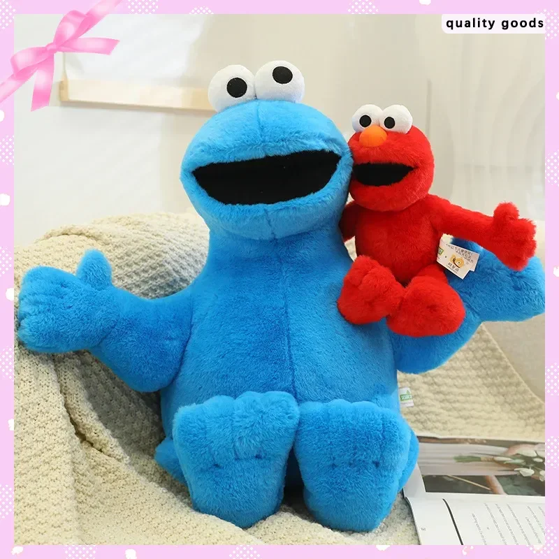 Sesame Street Elmo Big Bird Cookie Monster Plush Toy Official Stuffed Animal Doll Claw Machine Prize Plush Set For Kids Gift