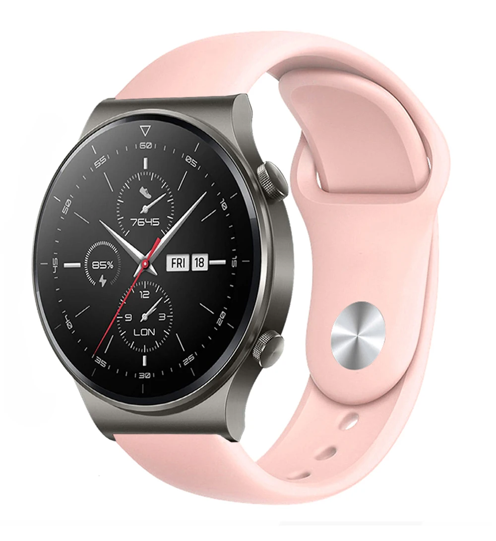 Correa de silicona Gt2 para reloj Huawei, pulsera deportiva de repuesto, 20mm, 22mm, 42mm, 46mm, GT 2, GT2 Pro