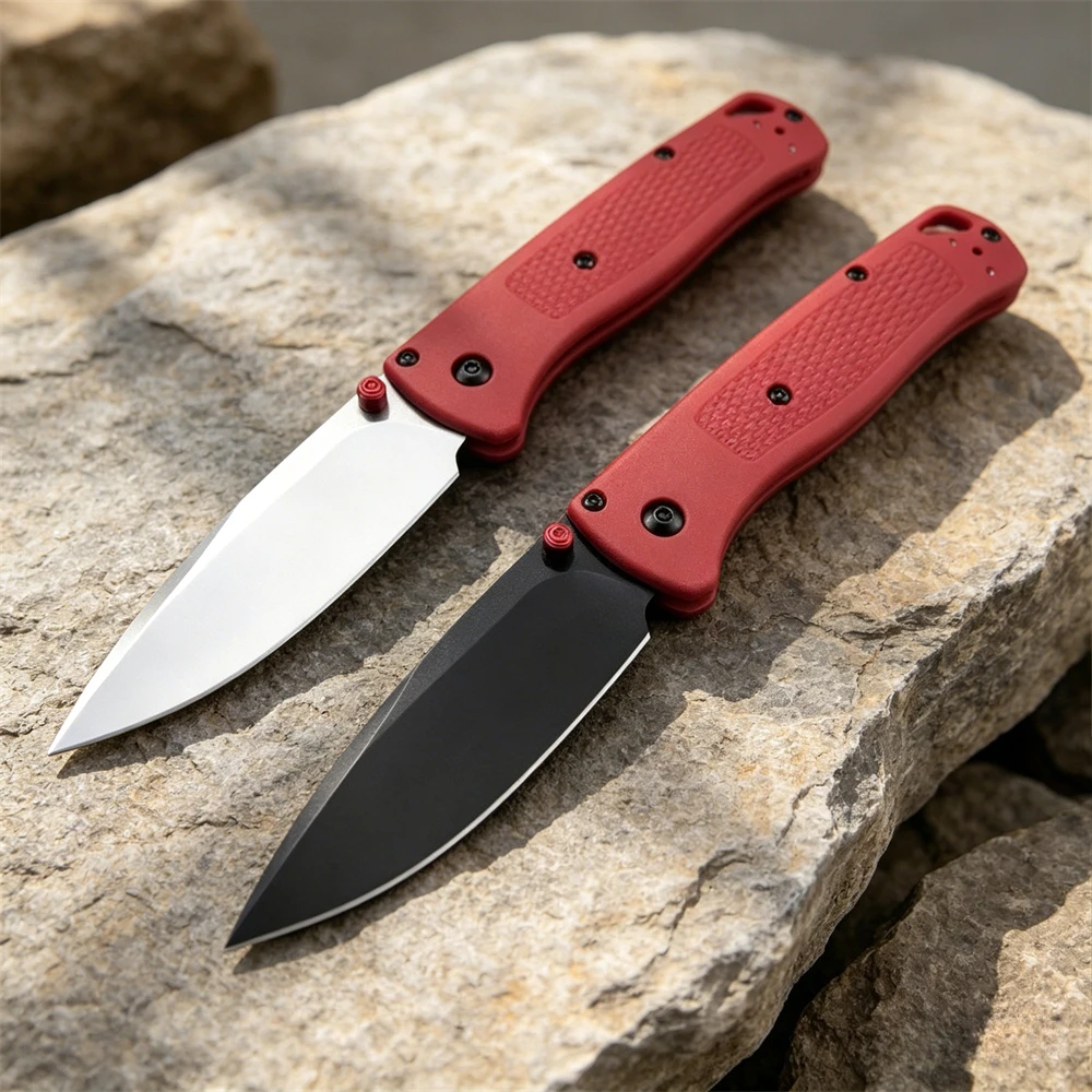 Hunting And Camping In Jungle - Neues rotes Taschenklappmesser BM 535 mit