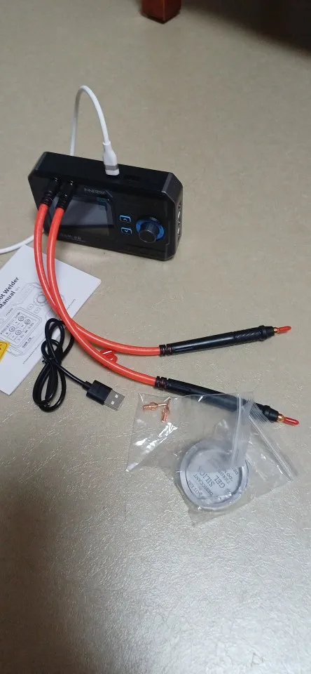 Customer photo for Bench Companion Portable Spot Welder – FNIRSI SWM-20 — Gearfinch