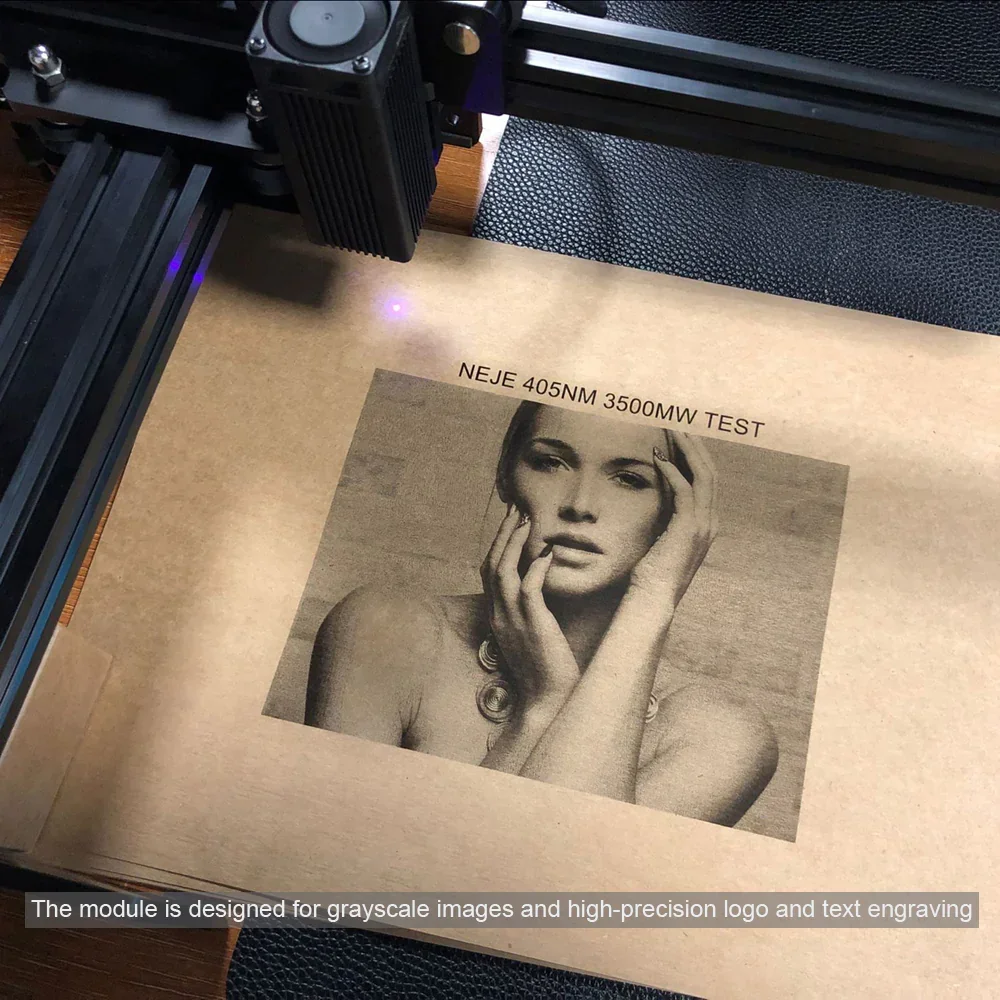 ホットセール NEJE B30635 600MW 405nm CNCレーザー彫刻モジュールキット 彫刻ヘッド グレースケール彫刻 文字彫刻
