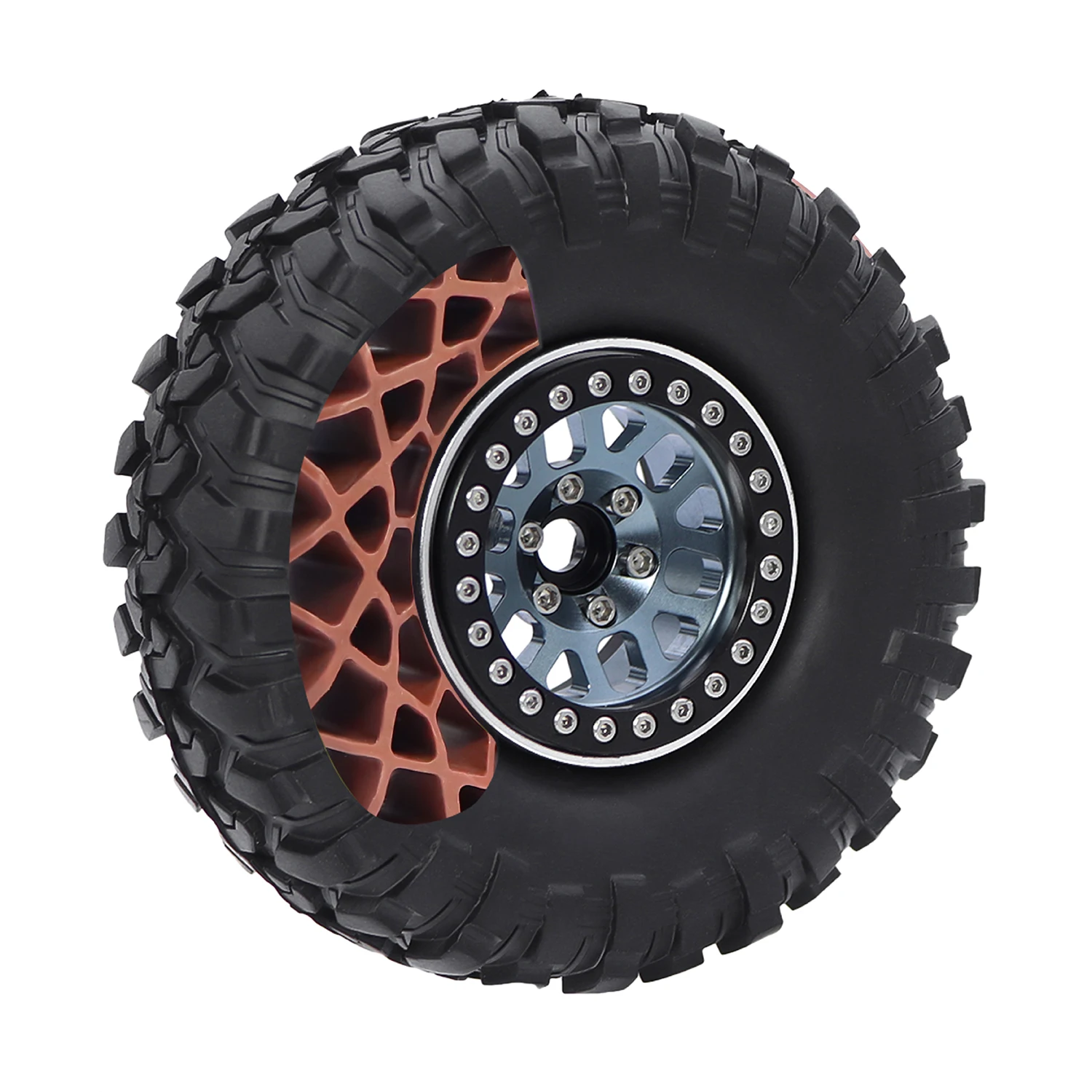Inserções de pneus de borracha de silicone à prova d'água, 1.9 polegadas, 110x36mm, espuma de inserção diy para 1/10 rc crawler axial scx10 capra trx4 gen8 rgt yikong