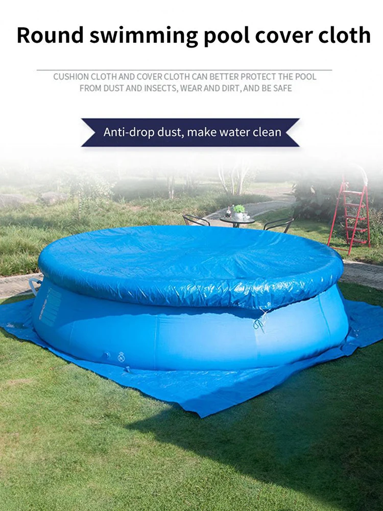 Swimming Pool Cover PE Preparation Tarpaulin Waterproof Raincloth Dustproof Cover Cloth