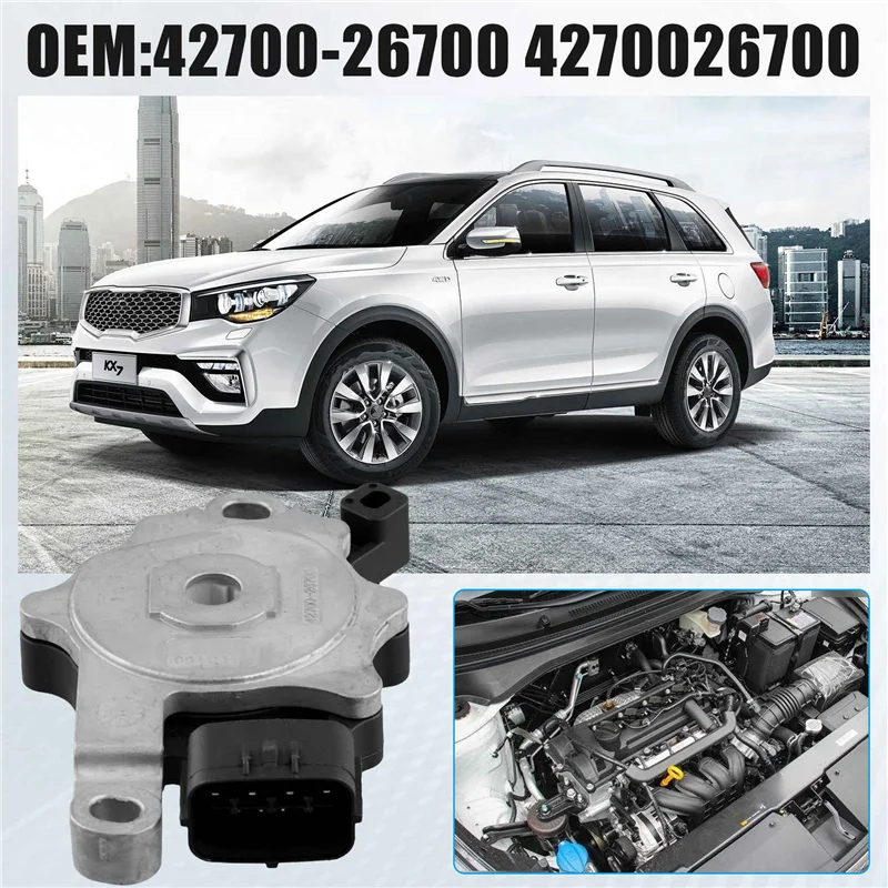 Reliable-Car Neutral Safety Switch Gearbox Neutral Switch Sensor 42700-26700 For Kia K2 K3 KX3 KX5 Sportage Forte