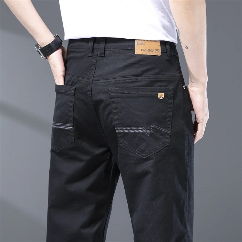 All Matching Long Pants For Male Classic High Quality Male Trousers Business Casual Loose Straight Light Business