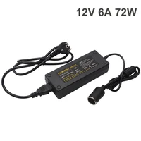 Adaptador de corriente para coche, convertidor de encendedor de cigarrillos, conversión de energía de CA a CC 110V/220V a 12V 6A, adaptador de corriente, encendedor