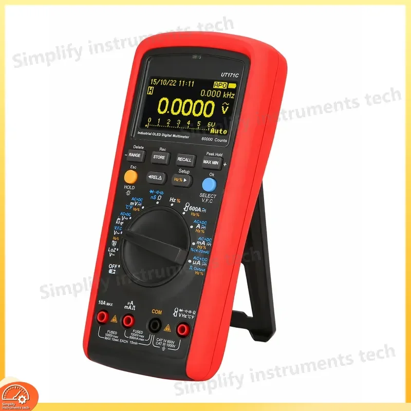UT171A UT171B UT171C Industrial Digital Multimeter High Precision True RMS AC DC Voltage Current Resistance Continuity Tester