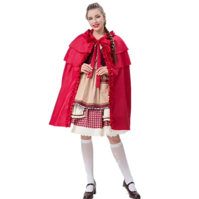 卸売レディース赤ずきんちゃんコスチューム仮装カーニバルハロウィンコスチューム