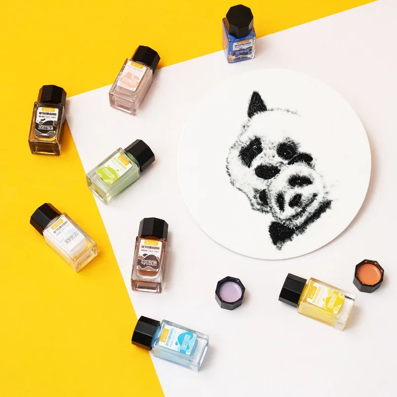 Underglaze Ink Pigment 12 Colors Water Dilutable Liquid Paint for Pottery Ceramic Art 1180-1300℃ High Temperature Firing
