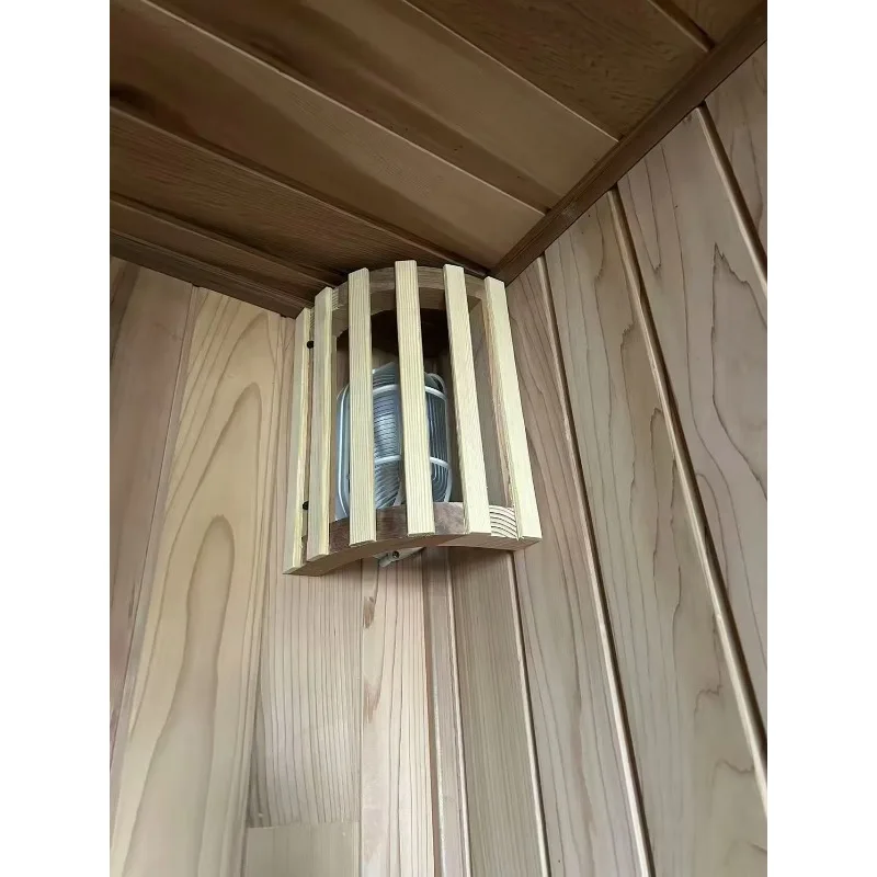 Premium Outdoor High-End Sauna Room Cube Design With Dry Steam Feature for 2 People in Garden Customized