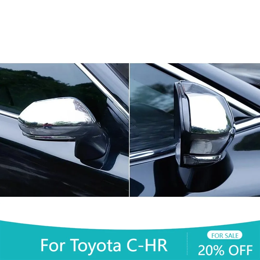 

For Toyota C-HR CHR 2016-2024 2025 Carbon Fiber Car Rearview Mirror Cover Trim Side Door Wing Mirror Cap Overlay Accessories