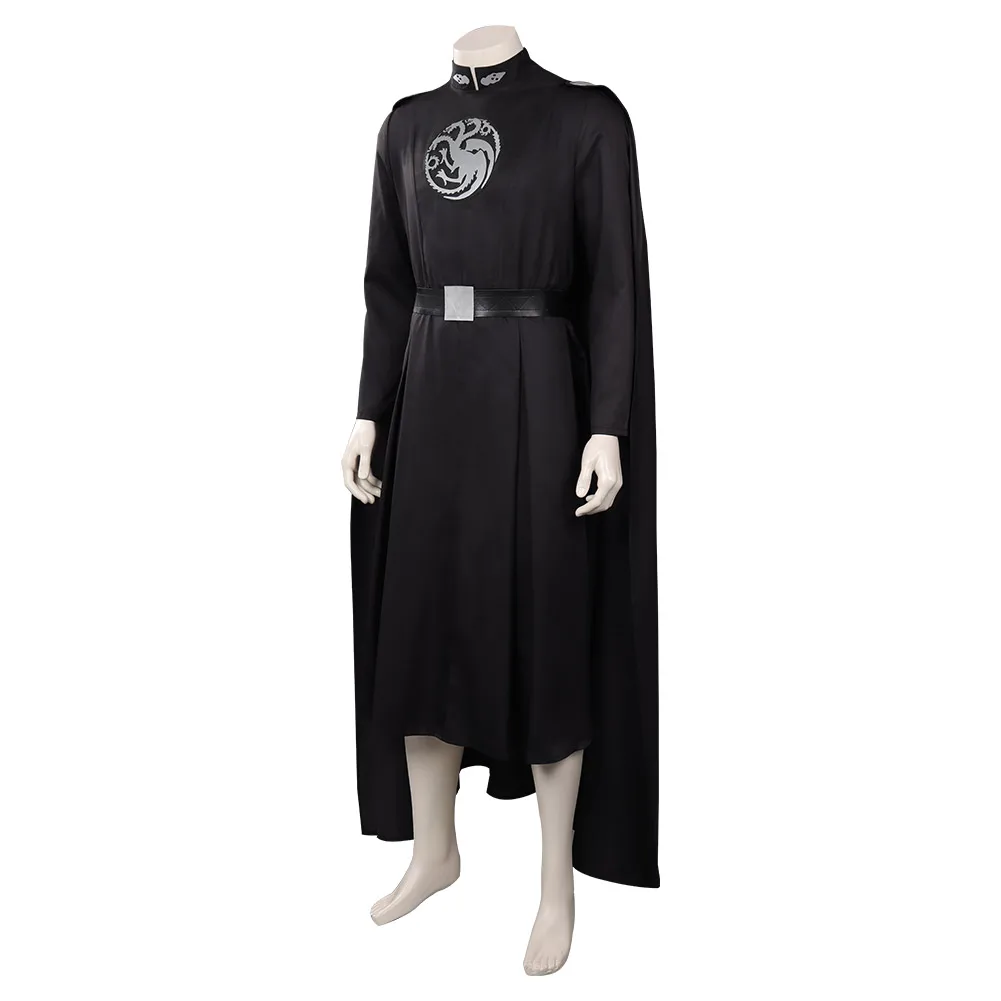 Nette-Costume de cosplay du film Dragon Prince pour homme adulte, olympiques noirs, roi Aegon, couronne Everak verte, Halloween, fête de carnaval