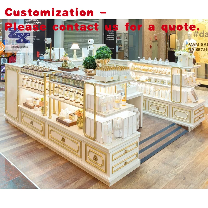 

Изготовленная на заказ.Витрина в европейском стиле Киоск для торгового центра Парфюмерный дисплей Парфюмерный киоск
