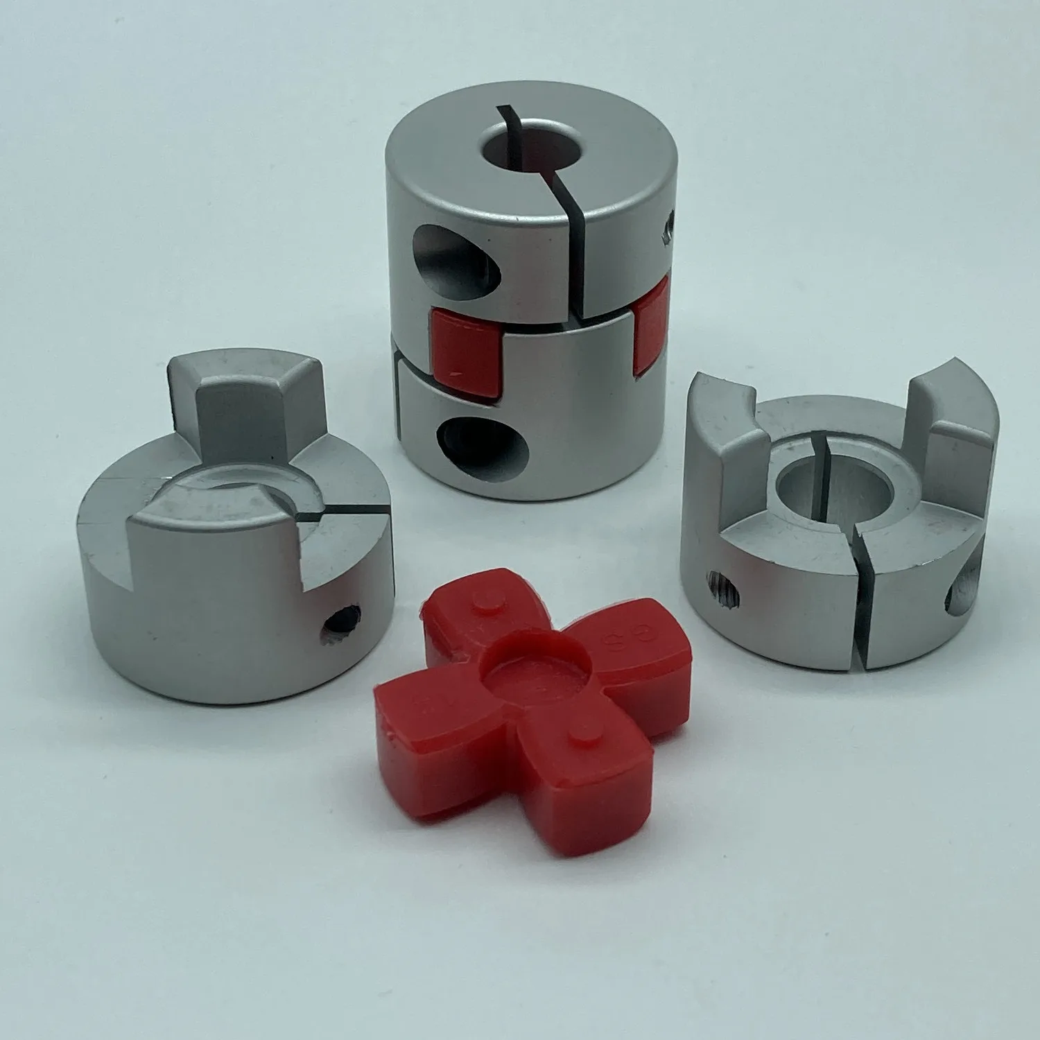 D25L35 Jaw Shaft Couplers Aluminium Flexible Spider Plum Servo Motor CNC Couplers 5-14mm Elastic Coupling