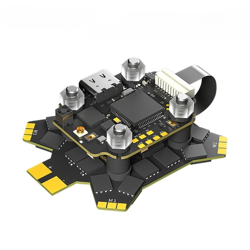 

1pcs Borg 5S RX Stack Built-in ELRS 2.4GHz Receiver 12V BEC 16MB Black Box With Borg 60R BL32 ESC 3-8S Lipo for RC FPV Drone