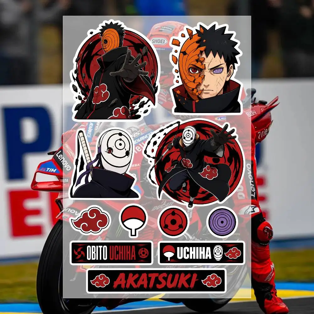 O-obito Japanese Motorcycle Sticker Suitable for Motorcycle Body Reflective Car Sticker Helmet Decal