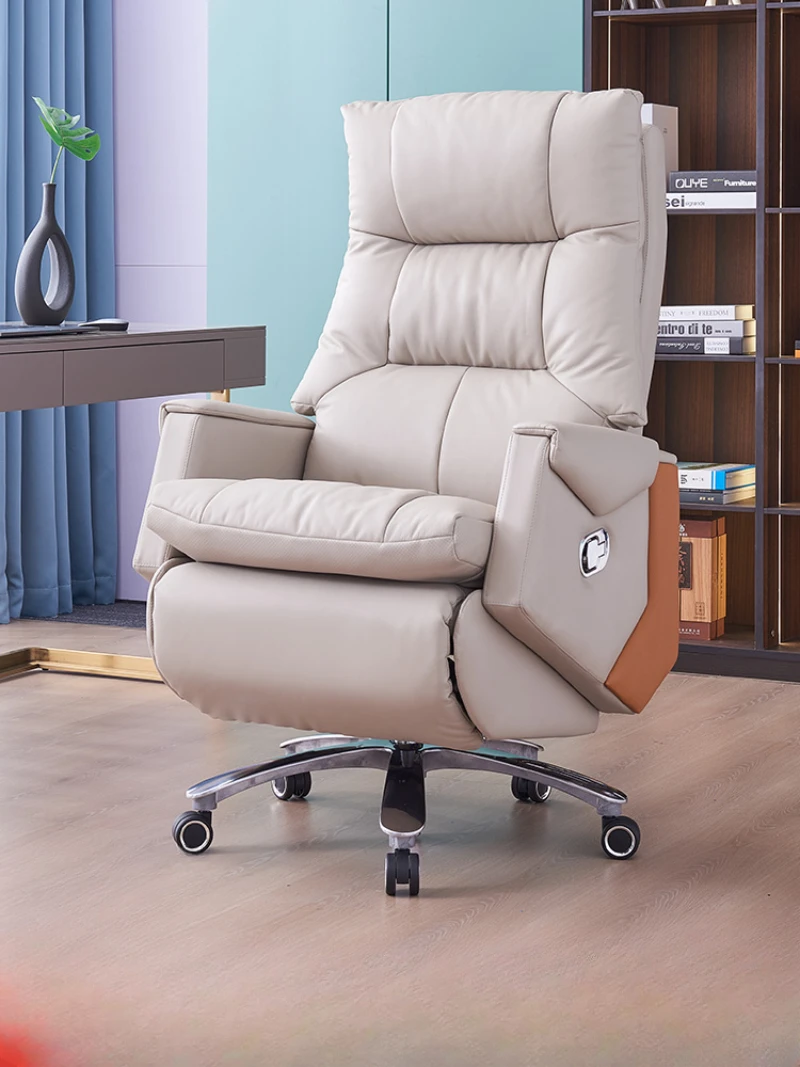 Luxurious Commerce Office Chair Leather Massage Boss Executive Gaming Chair Home Work Silla De Escritorio Office Furniture Girl