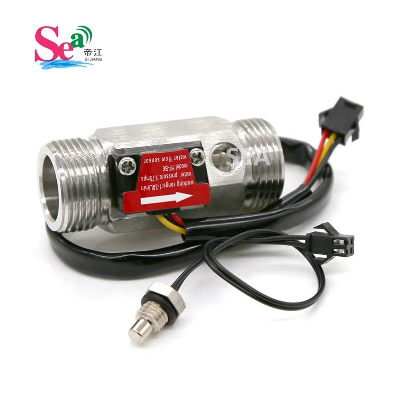 BSP G3/4 Inch Stainless Steel Magnetic Hall Effect Water Pump Flow Rate Meter Sensor Liquid Flow Switch Low Price